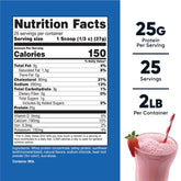 Whey Protein Concentrate Powder (Strawberry Milkshake) 2LBS - Non-Gmo